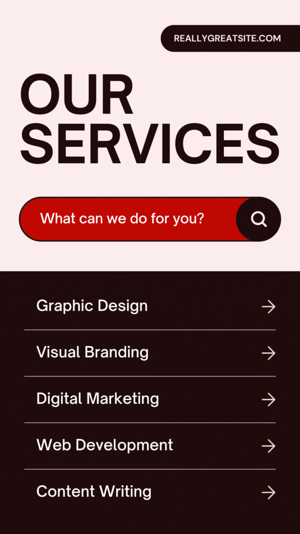 services list flyers